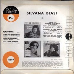 [Pochette de Allez savoir pourquoi (Silvana BLASI) - verso]