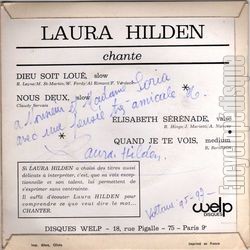 [Pochette de Dieu soit lou (Laura HILDEN) - verso]