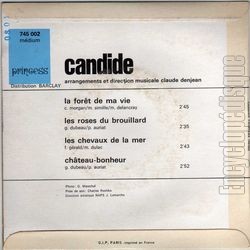 [Pochette de La fort de ma vie (CANDIDE) - verso]