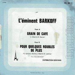 [Pochette de Grain de caf (L’minent BARKOFF) - verso]