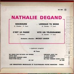 [Pochette de C’est le pass (Nathalie DEGAND) - verso]