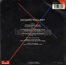 [Pochette de Petite nana blues (Jacques VAILLANT) - verso]