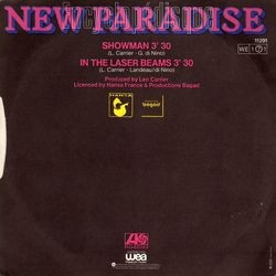 [Pochette de Showman (NEW PARADISE) - verso]