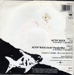 [Pochette de Activ rock (ONE O ONE ELECTRIC DREAM) - verso]