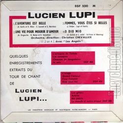 [Pochette de Femmes, vous tes si belles (Lucien LUPI) - verso]