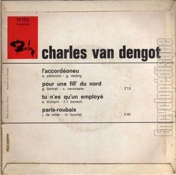 [Pochette de L’accordeoneu (Charles VAN DENGOT) - verso]