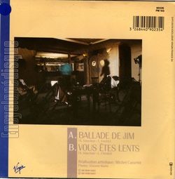 [Pochette de Ballade de Jim (Alain SOUCHON) - verso]