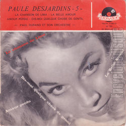 [Pochette de La chanson de Lima (Paule DESJARDINS)]