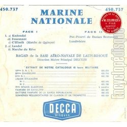 [Pochette de Marine nationale (BAGAD DE LA BASE ARO-NAVALE DE LAUN-BIHOU) - verso]