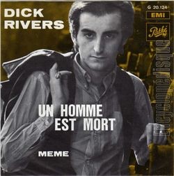 [Pochette de Un homme est mort (Dick RIVERS)]