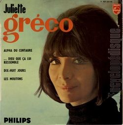 [Pochette de Alpha du centaure (Juliette GRCO)]