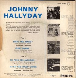 [Pochette de Entre mes mains (Johnny HALLYDAY) - verso]