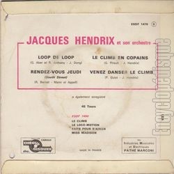 [Pochette de Loop de loop (Jacques HENDRIX) - verso]