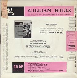 [Pochette de Zou bisou bisou (Gillian HILLS) - verso]