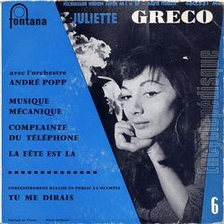 [Pochette de Musique mcanique (Juliette GRCO)]