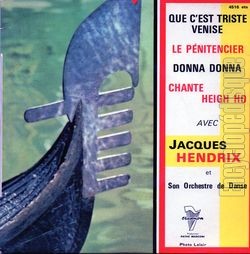 [Pochette de Que c’est triste Venise (Jacques HENDRIX)]