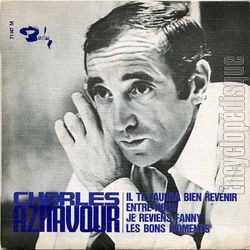 [Pochette de Il te faudra bien revenir (Charles AZNAVOUR)]