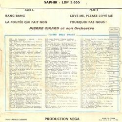 [Pochette de Bang bang (Pierre GIRARD) - verso]