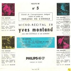 [Pochette de Micro-rcital 58 n5 - Il fait des… (Yves MONTAND) - verso]