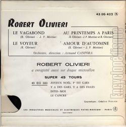 [Pochette de Le vagabond (Robert OLIVIRI) - verso]