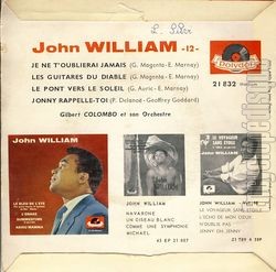 [Pochette de Je ne t’oublierai jamais (John WILLIAM) - verso]