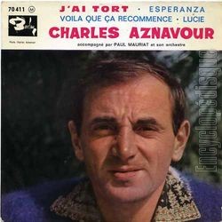 [Pochette de J’ai tort (Charles AZNAVOUR)]