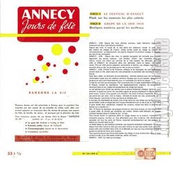 [Pochette de Annecy jours de fte (COMPILATION) - verso]