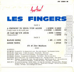 [Pochette de  prsent, tu peux t’en aller (Les FINGERS) - verso]