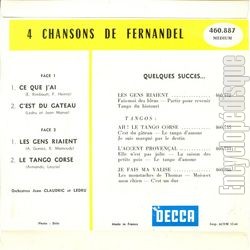 [Pochette de Ce que j’ai (FERNANDEL) - verso]