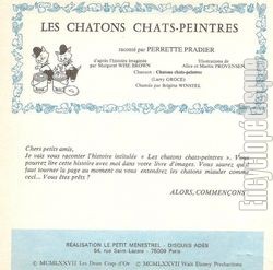 [Pochette de Les chatons chats-peintres (JEUNESSE) - verso]