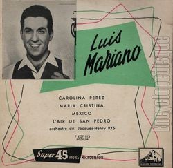 [Pochette de Carolina Perez (Luis MARIANO)]