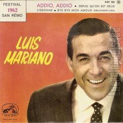 [Pochette de Addio, addio (Luis MARIANO)]