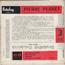 [Pochette de Interdit (Pierre PERRET) - verso]