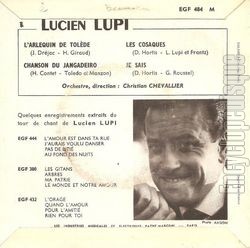 [Pochette de L’Arlequin de Tolde (Lucien LUPI) - verso]