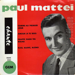 [Pochette de Comme au premier jour (Paul MATTEI)]