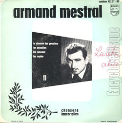 [Pochette de La chanson des peupliers (Armand MESTRAL)]