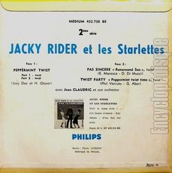 [Pochette de Twist (Jacky RIDER et Les Starlettes) - verso]