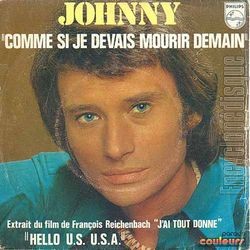 [Pochette de Comme si je devais mourir demain (Johnny HALLYDAY)]