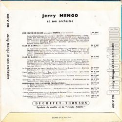 [Pochette de Seize tonnes (Jerry MENGO) - verso]