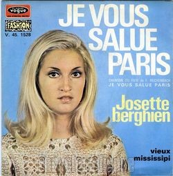 [Pochette de Je vous salue Paris (Josette BERGHIEN)]