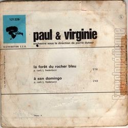 [Pochette de La fort du rocher bleu (PAUL et VIRGINIE) - verso]