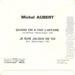 [Pochette de Quand on fait l’affaire (Michel AUBERT) - verso]