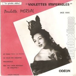 [Pochette de Le chle ( violettes impriales ) (Paulette MERVAL)]