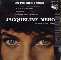 [Pochette de Un premier amour (Jacqueline NRO)]