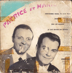 [Pochette de Arrivederci Roma (PATRICE et MARIO)]