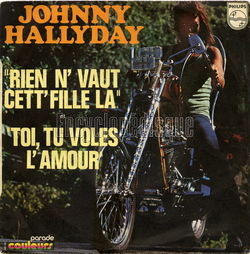 [Pochette de Rien n’vaut cett’ fille l (Johnny HALLYDAY)]