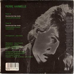 [Pochette de Donne-moi les mots (Pierre HARMELLE) - verso]