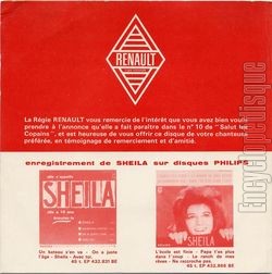 [Pochette de Sheila (SHEILA) - verso]