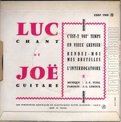 [Pochette de C’est-y vot’ temps (LUC ET JO) - verso]