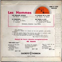 [Pochette de Les hommes joyeux (Les HOMMES) - verso]